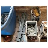 Assorted Hardware Mixed Lot in Storage Tote