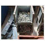 Assorted Hardware Mixed Lot in Storage Tote