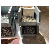 Assorted Hardware Mixed Lot in Storage Tote