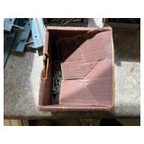 Assorted Hardware Mixed Lot in Storage Tote