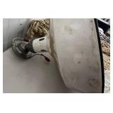 Mixed Lot - Lamp, Rope Plant Hangers, Glass Insulators & Candle