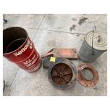 Metal Parts Mixed Lot - Industrial Fan Housing, Rings & Buckets