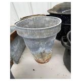 Metal Planters & Buckets Mixed Lot