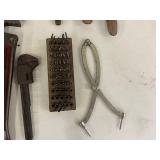 Pipe Wrenches, Clamps & Brushes Mixed Lot