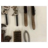 Pipe Wrenches, Clamps & Brushes Mixed Lot