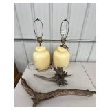 Table Lamps & Decorative Wood Pieces