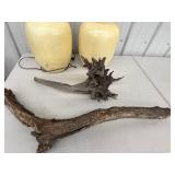 Table Lamps & Decorative Wood Pieces