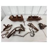 Rustic Metal Horse Harness Parts & Figurines Mixed Lot