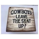 Cowboy Quote Wood Signs (Lot of 4)