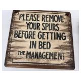 Rustic Wooden Wall Signs - Cowboy
