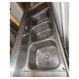 Commercial Triple Stainless Steel Sink - Eagle 413-1631
