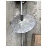 Bird Feeder - Pole Mount With Base & Mounting Block & Smaller Wooden Bird House