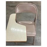 Folding Chairs (2 With Tablet Arms) Inc Samsonite