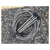 Garden Hose With Metal Sprayer Wand