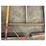 Yard Tools - Assorted Push Brooms, Rakes & Shovel