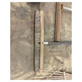 Yard Tools - Assorted Push Brooms, Rakes & Shovel