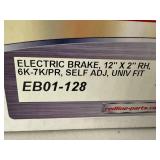 Trailer Electric Brake Assembly - Redline Parts Pro EB01-128 12 X 2 RH 6K-7K Self Adj in Orig Box