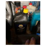 Motor Oil & Automotive Fluids Mixed Lot - Valvoline, Mobil, NAPA, Honda - contents unverified