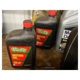 Motor Oil & Automotive Fluids Mixed Lot - Valvoline, Mobil, NAPA, Honda - contents unverified