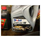 Motor Oil & Automotive Fluids Mixed Lot - Valvoline, Mobil, NAPA, Honda - contents unverified