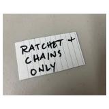 Ratchet Chains & Chain Binders ONLY