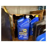 Motor Oil Mixed Lot - NAPA, Shell Rotella, Valvoline, Ravenol & Harley-Davidson - contents unverified