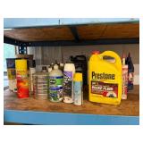 Automotive Fluids & Chemicals Mixed Lot - Prestone, NAPA, Valvoline, 3M - contents unverified