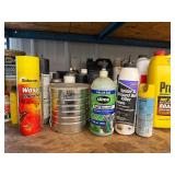 Automotive Fluids & Chemicals Mixed Lot - Prestone, NAPA, Valvoline, 3M - contents unverified