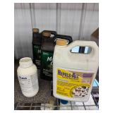 Lawn Care Chemicals Mixed Lot - Lilly Miller Moss Out, Repels-All & Drive 75 DF - contents unverified