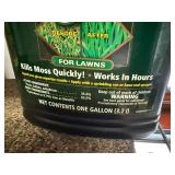 Lawn Care Chemicals Mixed Lot - Lilly Miller Moss Out, Repels-All & Drive 75 DF - contents unverified