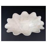 Large Scalloped Ceramic Bowl
