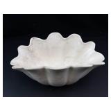 Large Scalloped Ceramic Bowl