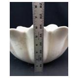 Large Scalloped Ceramic Bowl