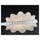Large Scalloped Ceramic Bowl