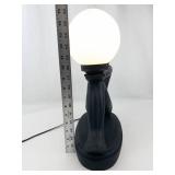 Modern Sculptural Floor Lamp Figure With Globe Shade - Working
