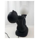 Modern Sculptural Floor Lamp Figure With Globe Shade - Working