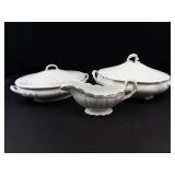Antique Porcelain Serving Pieces (Lot of 3)