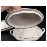 Antique Porcelain Serving Pieces (Lot of 3)