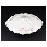 Porcelain Covered Serving Bowl With Lid & Handles