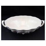 Porcelain Covered Serving Bowl With Lid & Handles