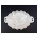 Porcelain Covered Serving Bowl With Lid & Handles