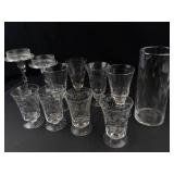 Mixed Glass Stemware & Vases