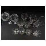 Mixed Glass Stemware & Vases