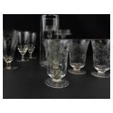 Mixed Glass Stemware & Vases