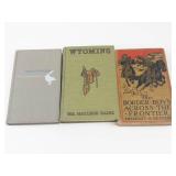 Vintage Western Hardcover Book Lot - Audubon, Wyoming & Border Boys