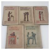 Vintage English Activities School Textbooks Lot of 5
