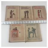 Vintage English Activities School Textbooks Lot of 5