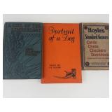 Vintage Mixed Lot of 3 Books: a Girl of the Limberlost, Portrait of a Dog & Hoyle