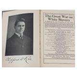 Vintage Book Mixed Lot: the Great War on White Slavery, the Severed Mantle & Through Russian Snows
