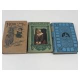 Antique Classic Hardcover Book Mixed Lot of 3